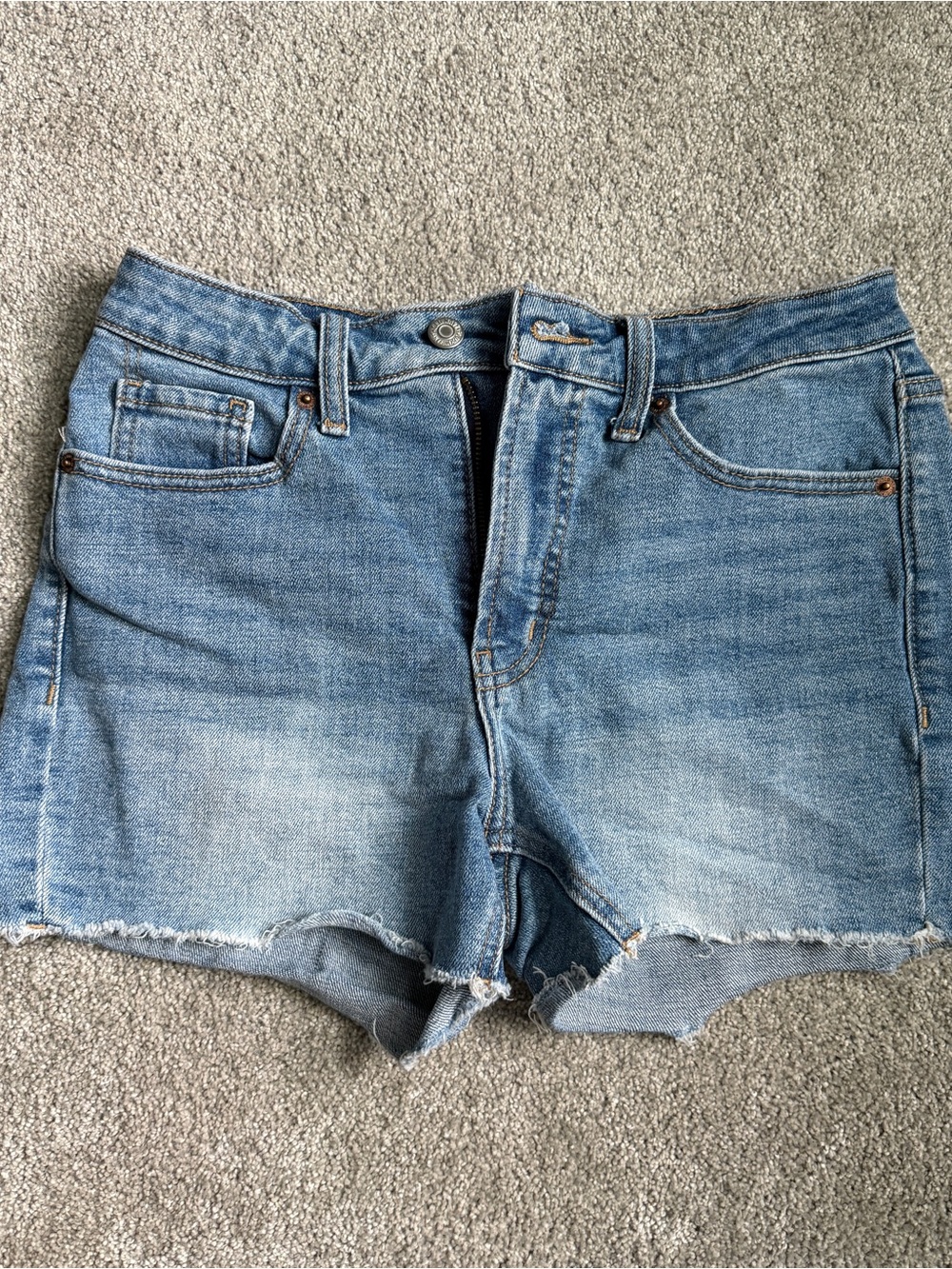 Old Navy Light Blue Distressed Denim Cutoff Shorts